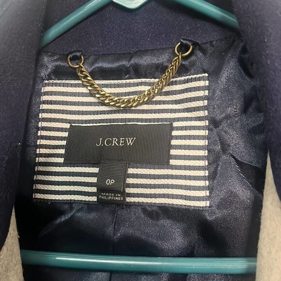 J.CREW COLORBLOCK FUNNELNECK COAT SIZE‎ 0P - Picture 3 of 12